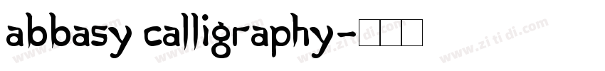 Abbasy Calligraphy字体转换